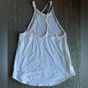 Lululemon Athletica White Racerback Workout Tank